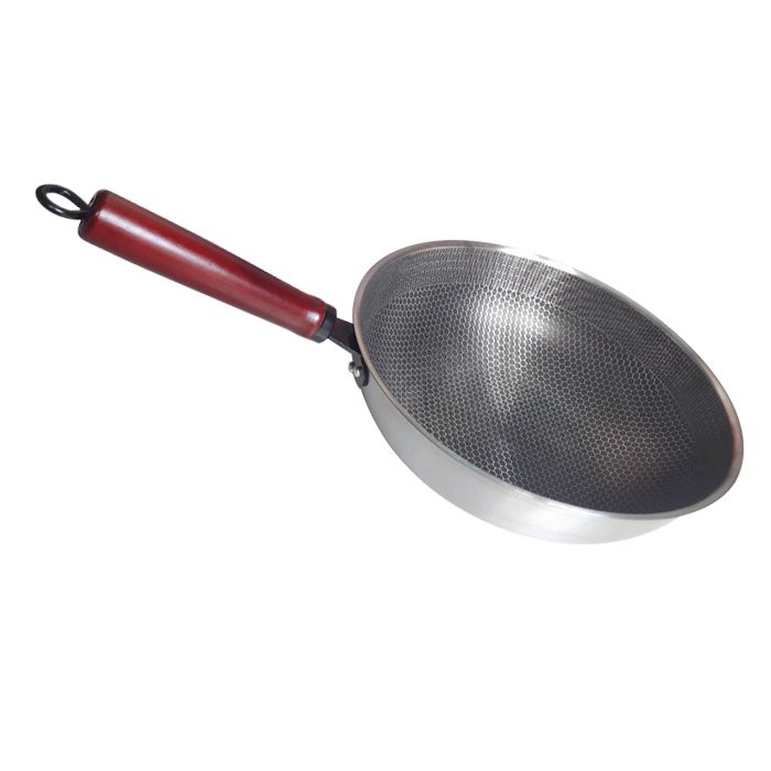Chảo tổ ong chống dính cán gỗ