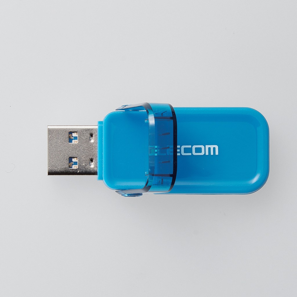 USB tốc độ cao 3.0 64GB màu xanh ELECOM MF-FCU3064GBU - Hàng chính hãng