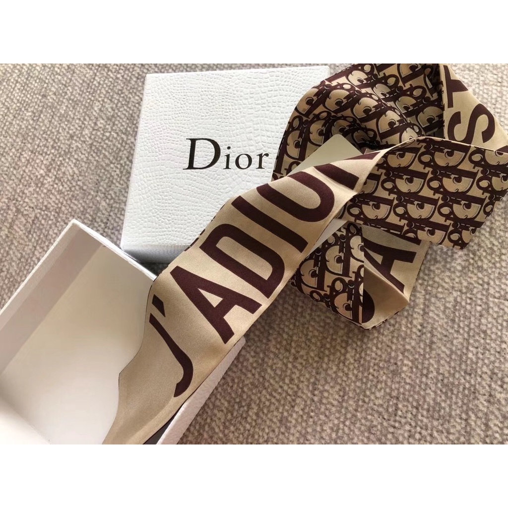 Khăn Quàng Cổ / Khăn Tay / Túi Xách Bằng Lụa Họa Tiết Chữ D Thời Trang Cho Nữ