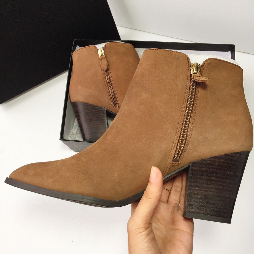 Boots của Franco Sarto, hàng xuất âu, da Nubuc