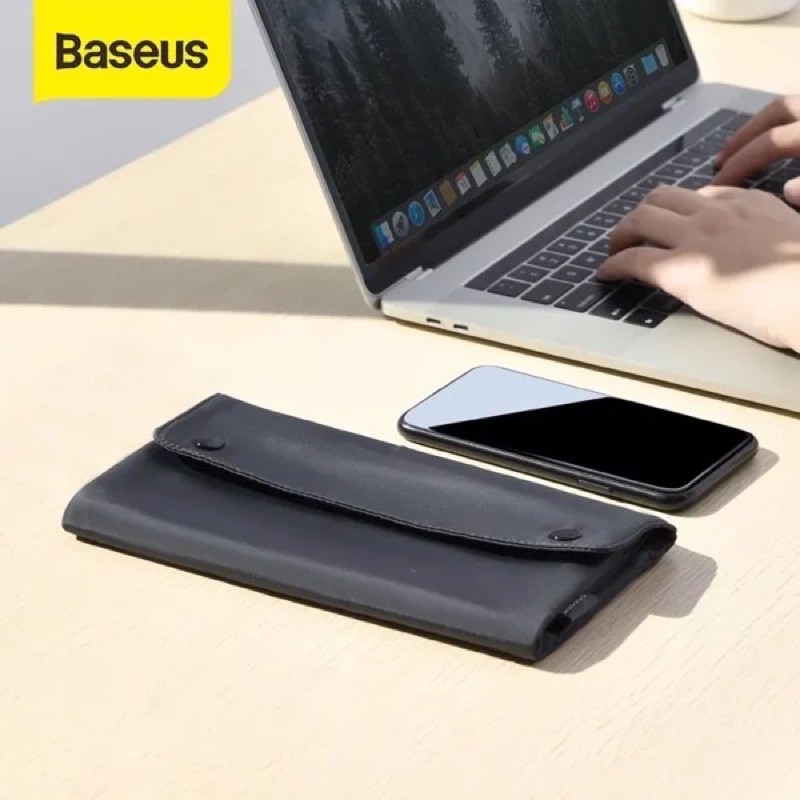 Túi xếp vải dù, chống thấm Baseus Folding Series Laptop Sleeve dùng đựng Macbook/ Tablet/ Samrtphone và Phụ kiện