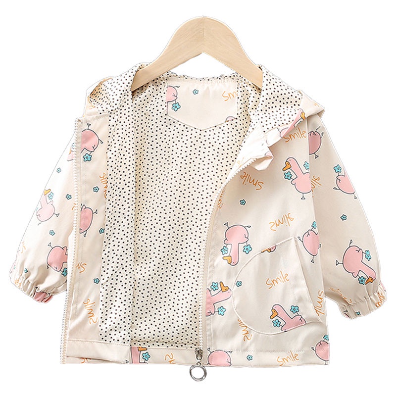 Áo Khoác Phong Cách Hàn Quốc Thời Trang Xuân Thu Mới 2022 Dành Cho Bé Gái