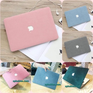Ốp da macbook da lộn kèm lót phím