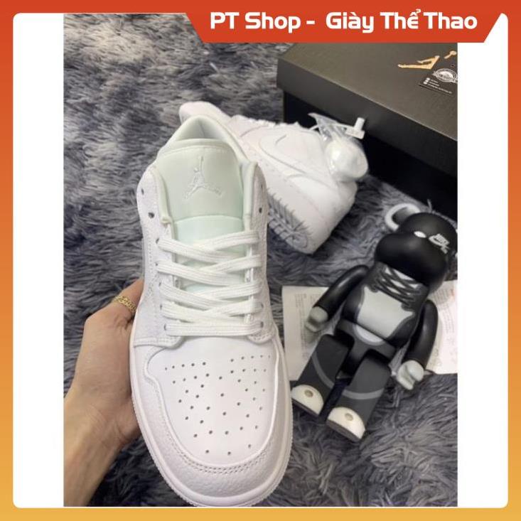 Giầy thể thao bóng rổ Low Trắng hot nhất , Giầy sneaker JD thấp cổ full trắng LOW