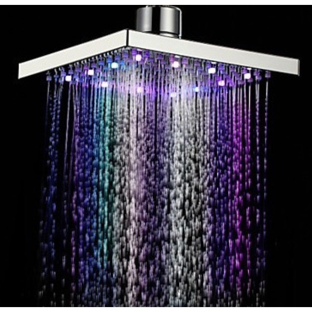 Mặt vòi sen tắm đứng 8inch có LED đa sắc