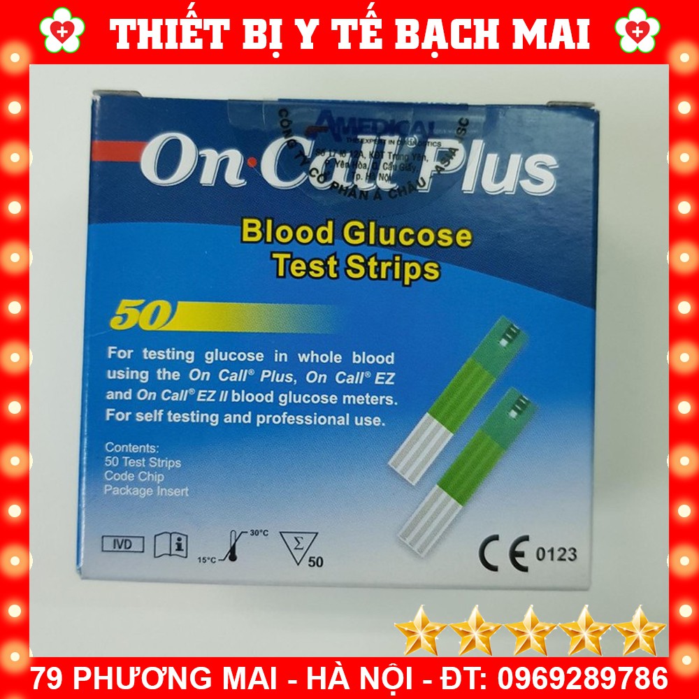 Que Thử Đường Huyết On Call Plus [50 Que/ Hộp]