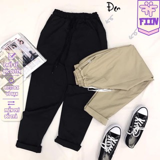 Quần Baggy Kaki Màu Đen/BE (Best Seller) - FIINSTORE