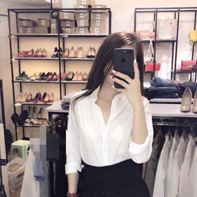 Áo sơ mi trắng Uni