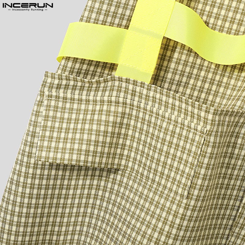 INCERUN Áo Thun Tay Ngắn Cài Nút Thiết Kế Đơn Giản Thời Trang Cho Nam