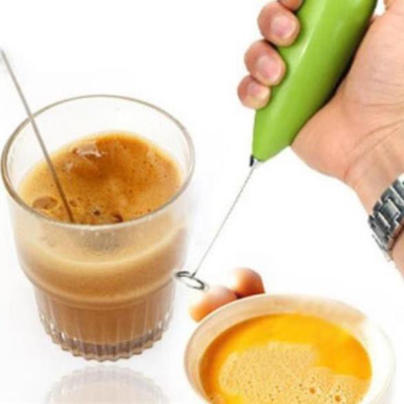 Dụng Cụ Khuấy Tạo Bọt Cà Phê Cafe Đánh Trứng Tự Động Dùng Pin