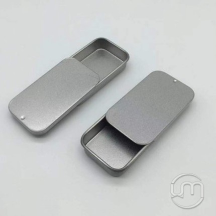 8*5*1.5cm-Hộp thiếc chữ nhật nắp trượt, ~40-50g/ml