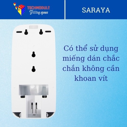 Bình đựng nước rửa tay, cồn sát khuẩn nút nhấn cao cấp Saraya
