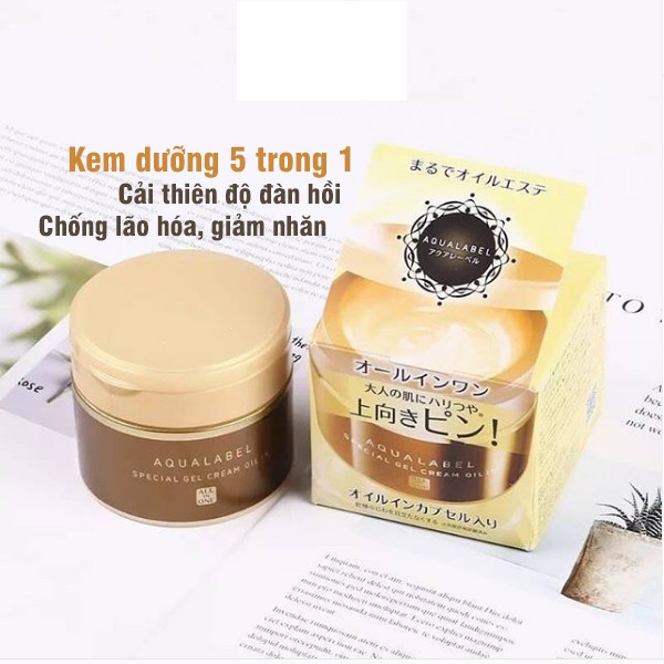 KEM DƯỠNG AQUA LABEL SPECIAL GEL CREAM OIL IN 90G (VÀNG) Nhật Bản