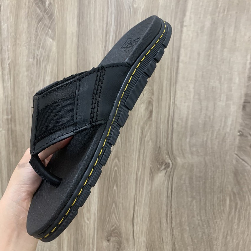 Dép Nam Đế Cao Doctor Dr Martens Chính Hãng ThaiLand, Dép Da Bò Nam Quai Kẹp FullBox Dr7