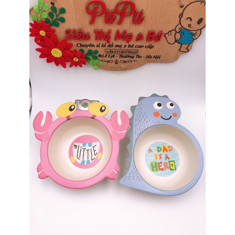 Bát Ăn Dặm Sợi Tre Cao Cấp Cho Bé
