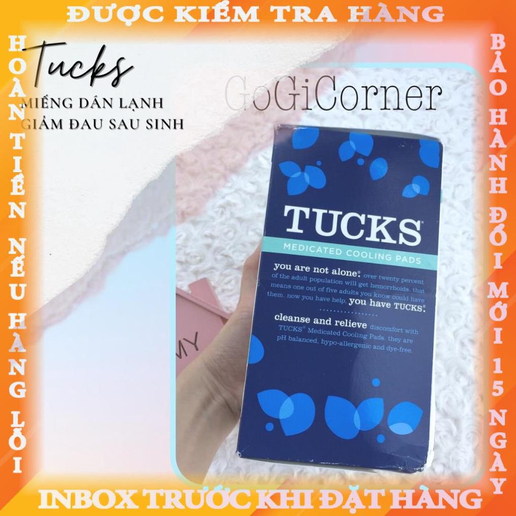 MIẾNG DÁN LẠNH GIẢM ĐAU SAU SINH TUCKS PAD - BÁN TÁCH LẺ theanh