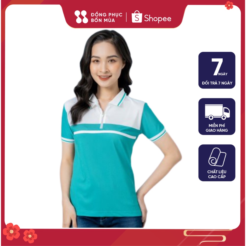 Áo Phông Nam / Nữ Polo Tay Ngắn Phong Cách Thời Trang chất liệu cotton cao cấp hàng sẵn kèm video