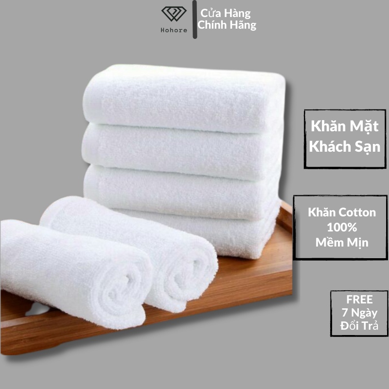 Khăn mặt khăn gội cho khách sạn khăn cotton kích thước 30*50 / 34*82 mềm mịn thấm hút tốt sử dụng bền