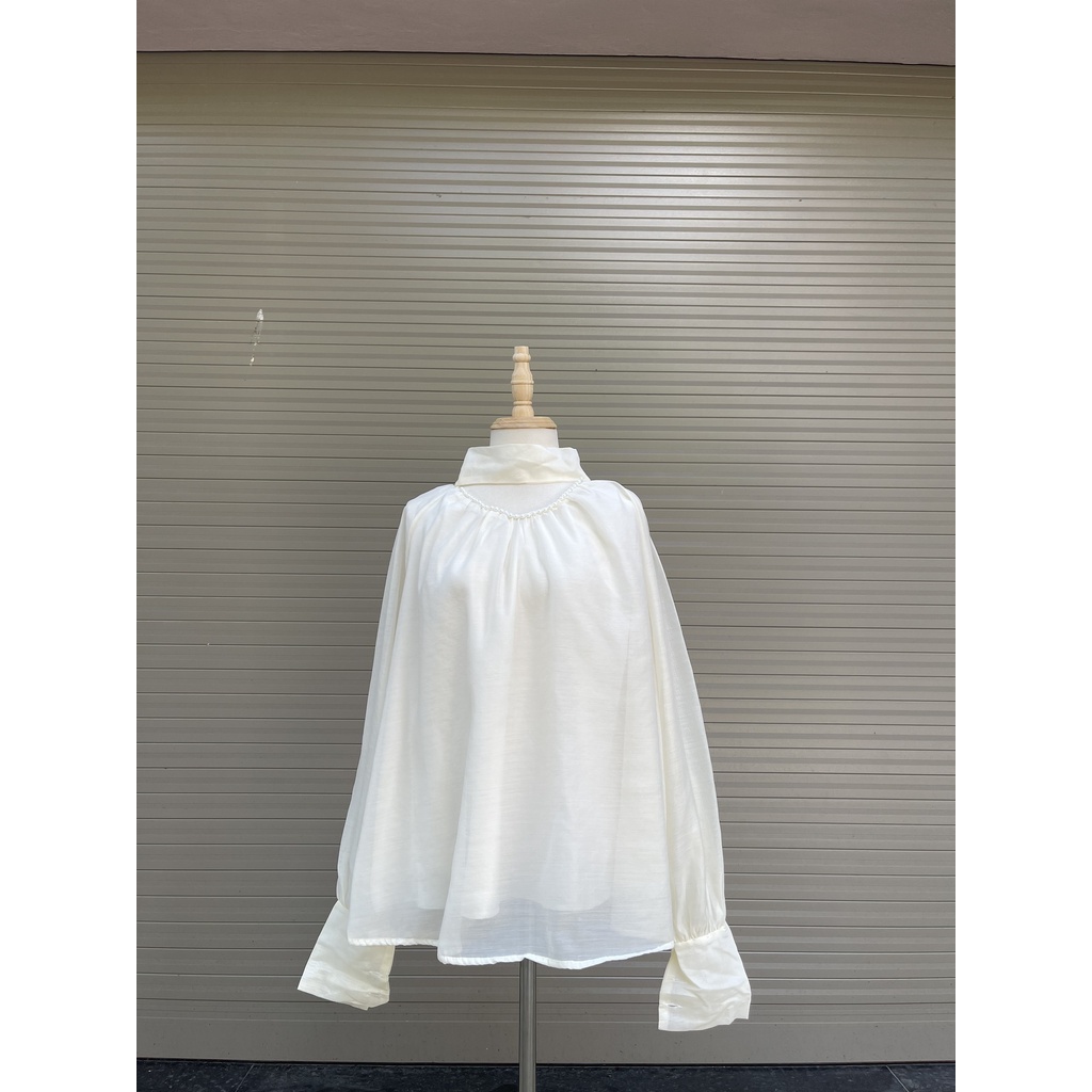 Áo bầu công sở đẹp Dambauxinh-1235 Áo bầu thiết kế dài tay