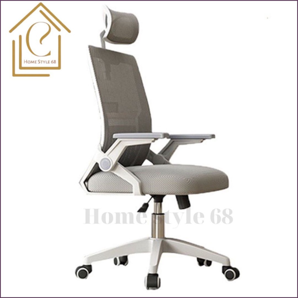 Ghế Xoay Văn Phòng Công Thái Học, Tựa Cổ, Lưng Lưới Thoáng Khí, Đệm Êm Ái, Phù hợp Văn Phòng, Học Sinh, Sinh Viên