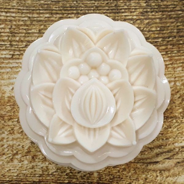 Combo 6 khuôn tạo hình bánh trung thu, rau câu 3D _ Hoa sen , Hoa hồng , Hoa mai - BX3661