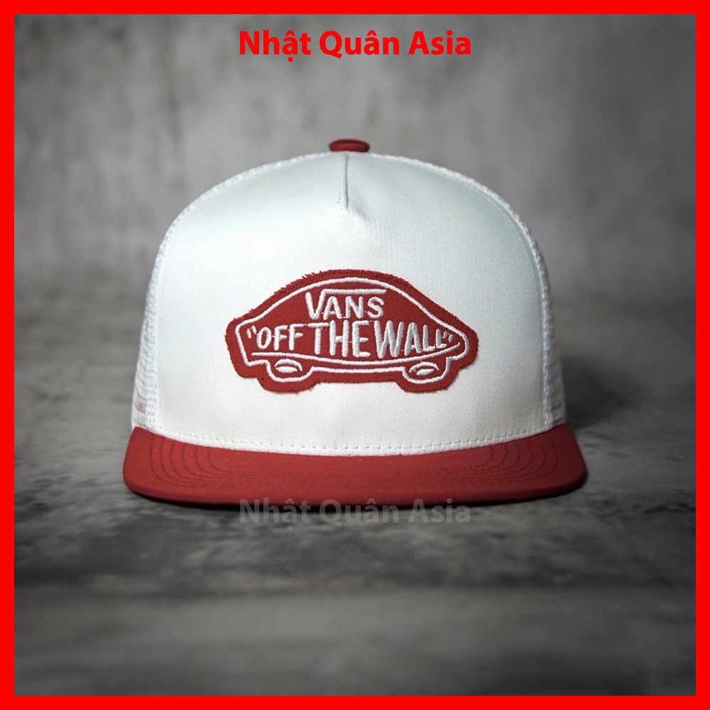 Nón lưỡi trai Vans Off The Wall phối lưới snapback cao cấp - Nhật Quân Asia nhatquanasia capman