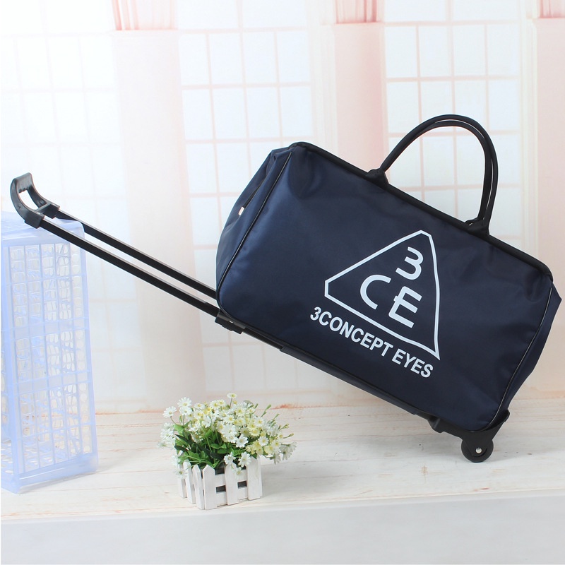 Túi Kéo 3CE Đi Du Lịch Có Bánh Xe - Ba Lô Đựng Đồ Cá Nhân Đi Chơi,Picnic Tiện Dụng