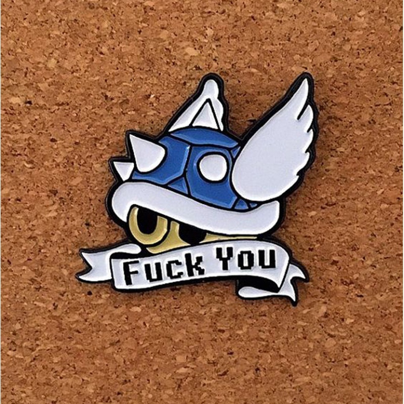 Ghim cài áo hình hoạt hình Mario Kart dễ thương