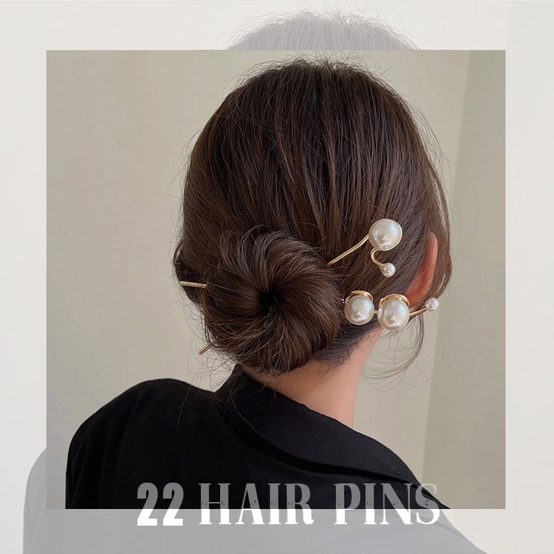 Trâm Cài Tóc Đính Ngọc Trai Kiểu Hán Phục Thời Trang Hàn Quốc Dễ Phối Đồ