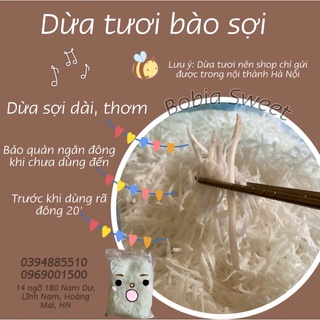 Dừa tươi bào sợi