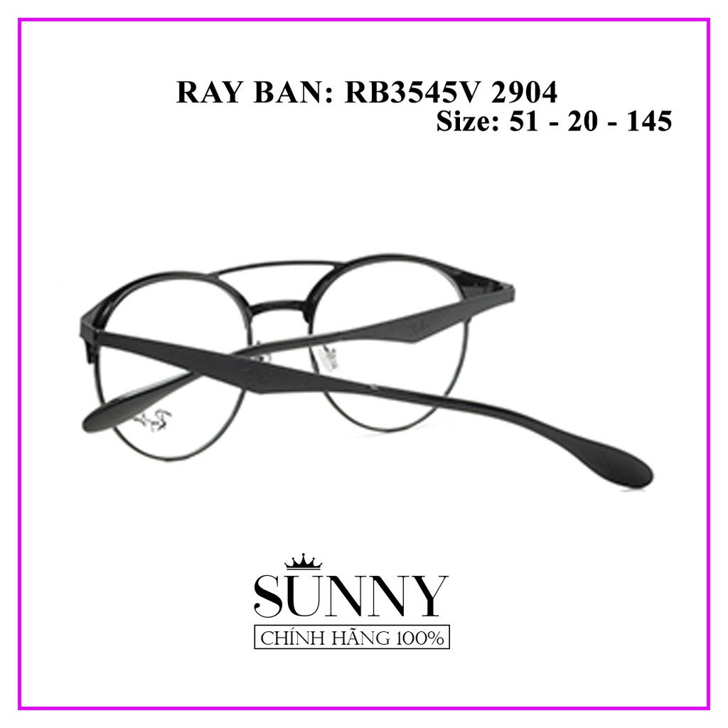 Gọng kính Rayban - RB3545V 2904 - sp chính hãng kèm tem chống hàng giả của bộ công an, thiết kế dễ đeo bảo vệ mắt