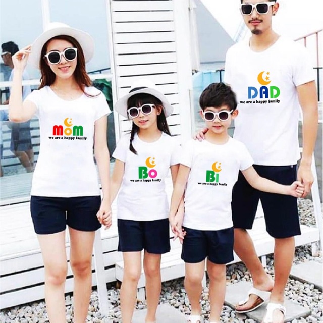 Áo gia đình đẹp thun co giãn 4 chiều đủ màu đủ size 6-110kg (video quay sp bất kỳ tại xưởng)