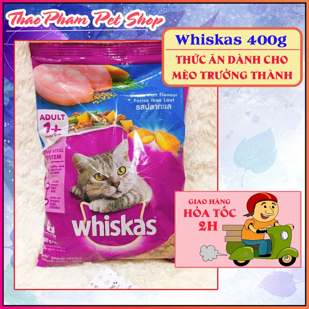 THỨC ĂN CHO MÈO WHISKAS - 400G