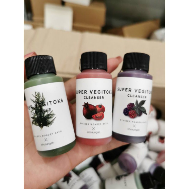 sữa rửa mặt thải độc rau củ SUPER VEGITOKS (30ml )