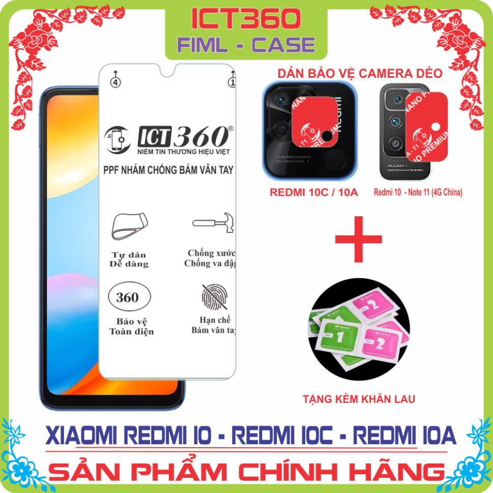 Kính Cường Lực, Dán PPF 4 Lớp, Dán Bảo Vệ Camera Xiaomi Redmi 10C, Redmi C40, Redmi 10A, Redmi 10
