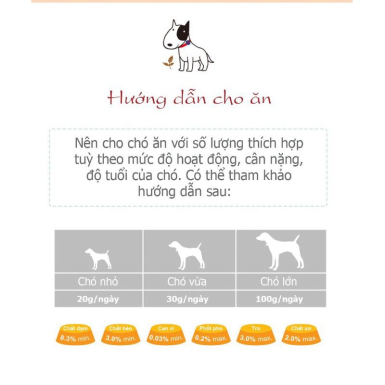 Phô mai cho chó cà rốt cheedar Bowwow 100g, thức ăn snack thưởng tăng cân bow wow Con Mèo Xiêm