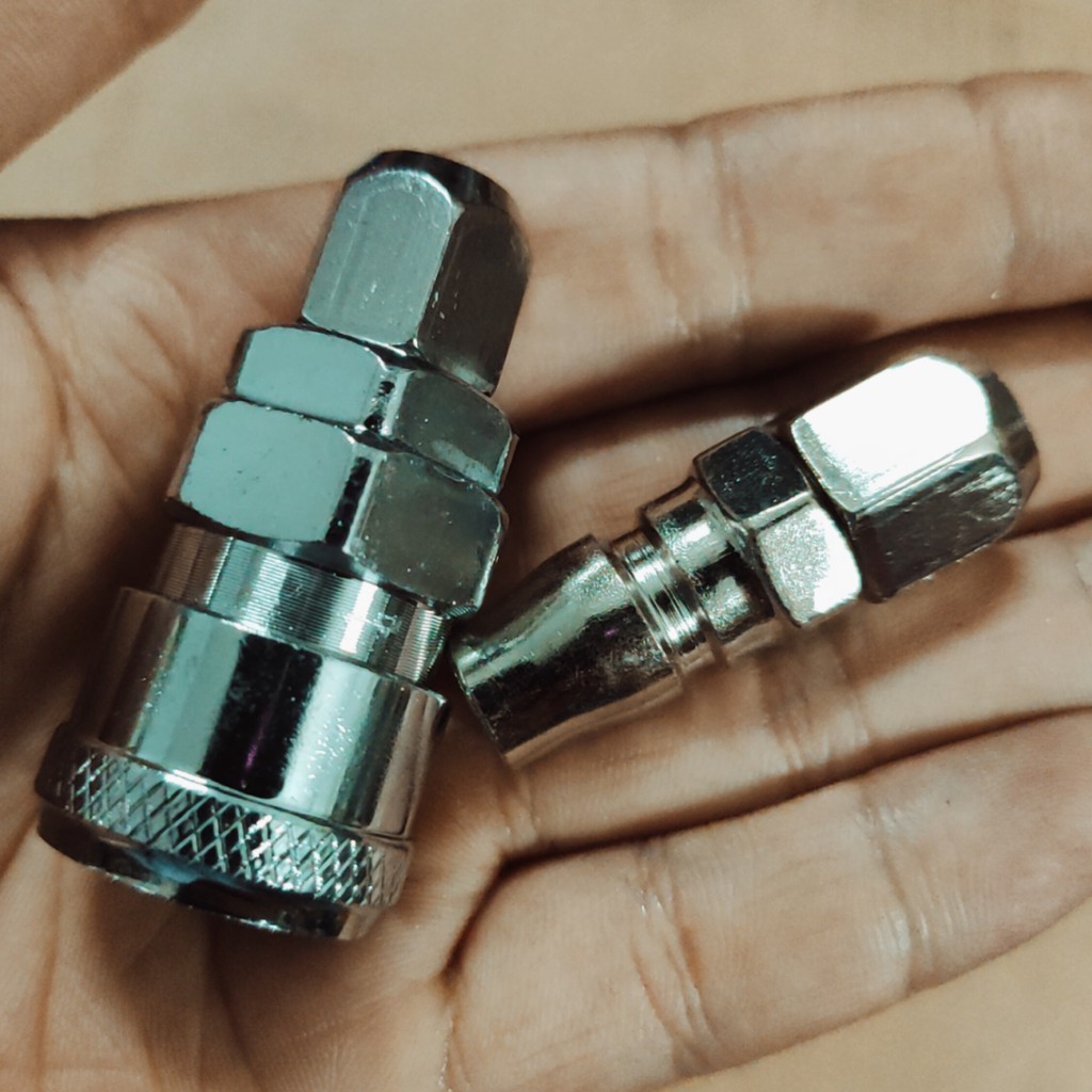 10 bộ nối dây hơi nhanh khí nén, Bộ nối nhanh ống 8mm, dùng cho dây 5x8