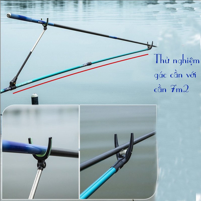 Gác cần câu đài, chống cần câu đài carbon Tab 2.1m, 2.4m, 2.7m
