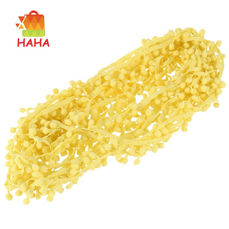 10mm Pompom Ball Ribbon Diy Sewing Accessories Lace Light Yellow