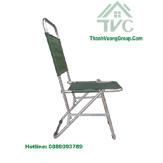 {Giá Xưởng Bảo Hành 12 tháng-ThanhVuongGroup.Com}Ghế xếp Inox 201, Vải Dù kháng nước Màu xanh