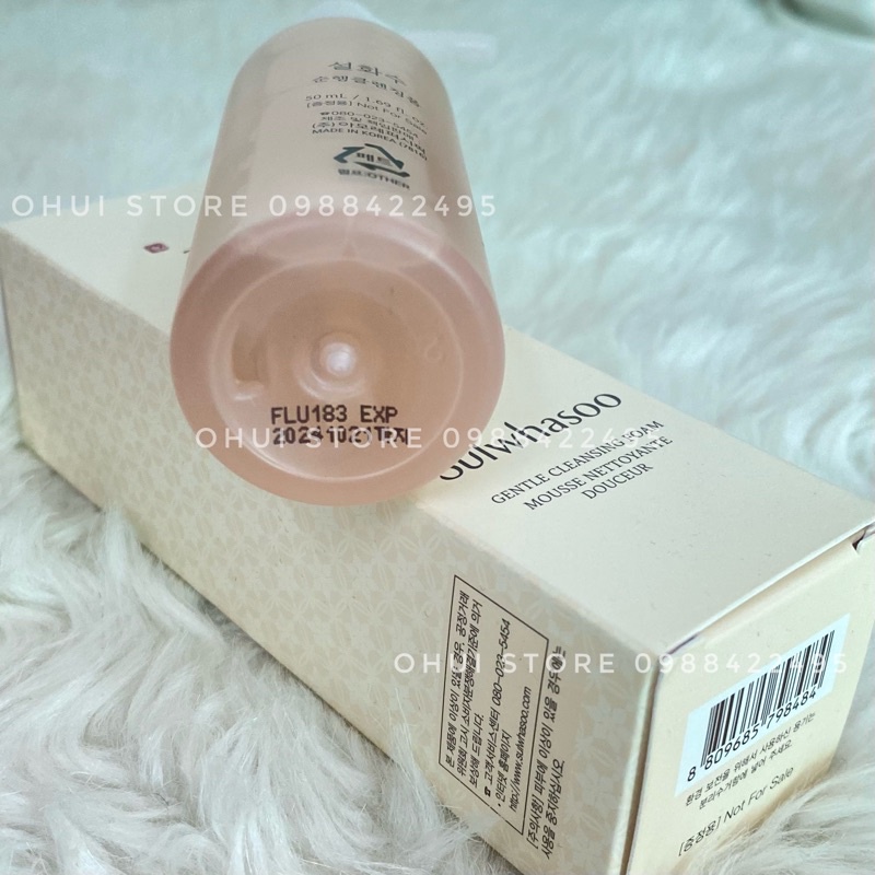 Sữa rửa mặt Sulwhasoo Gentle Cleansing Foam 50ml - Chính hãng LG Hàn Quốc