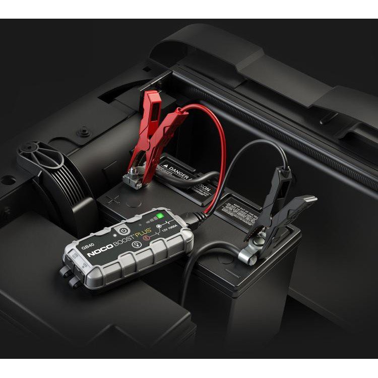 Bộ Kích Điện Nổ Xe Hơi NOCO Boost Plus GB40 12V 1000A Starter Box, Portable Power Bank Charger (Tặng Khăn 3M