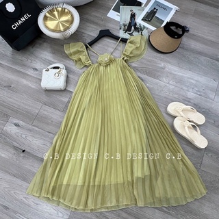 Váy dập li hoa ( kèm ảnh thật shop chụp )