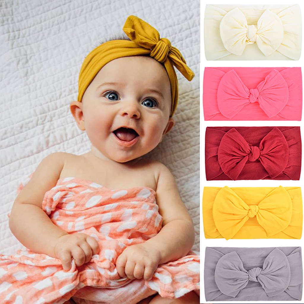 Băng đô KIDSBOWS đính nơ cài tóc xinh xắn cho bé gái sơ sinh