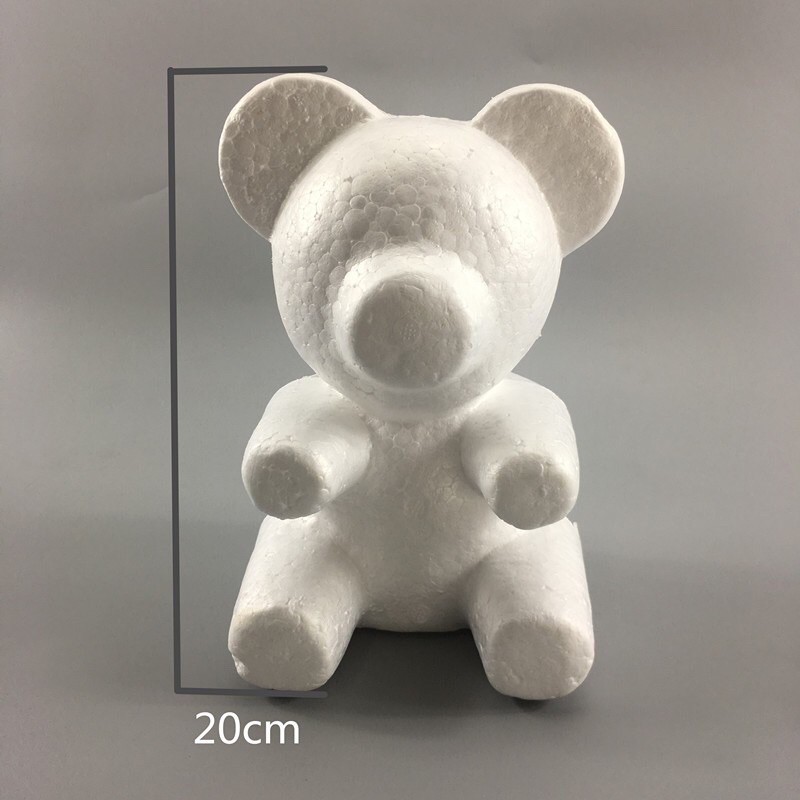 Gấu xốp.phôi gấu kích thước 20cm