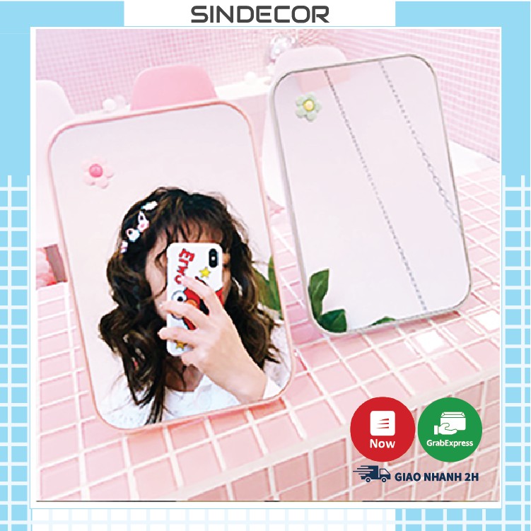 Gương trang điểm để bàn - Gương để bàn phong cách Hàn Quốc - Sindecor