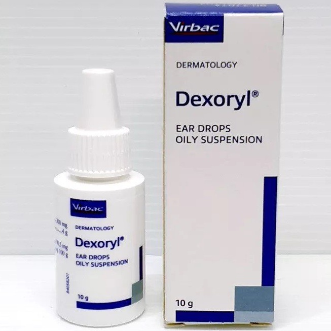 Chai Dung Dịch Nhỏ Viêm Tai Chó Mèo Virbac Dexoryl 10g - bảo vệ thú cưng khỏi viêm tai ve ghẻ - Huni petshop