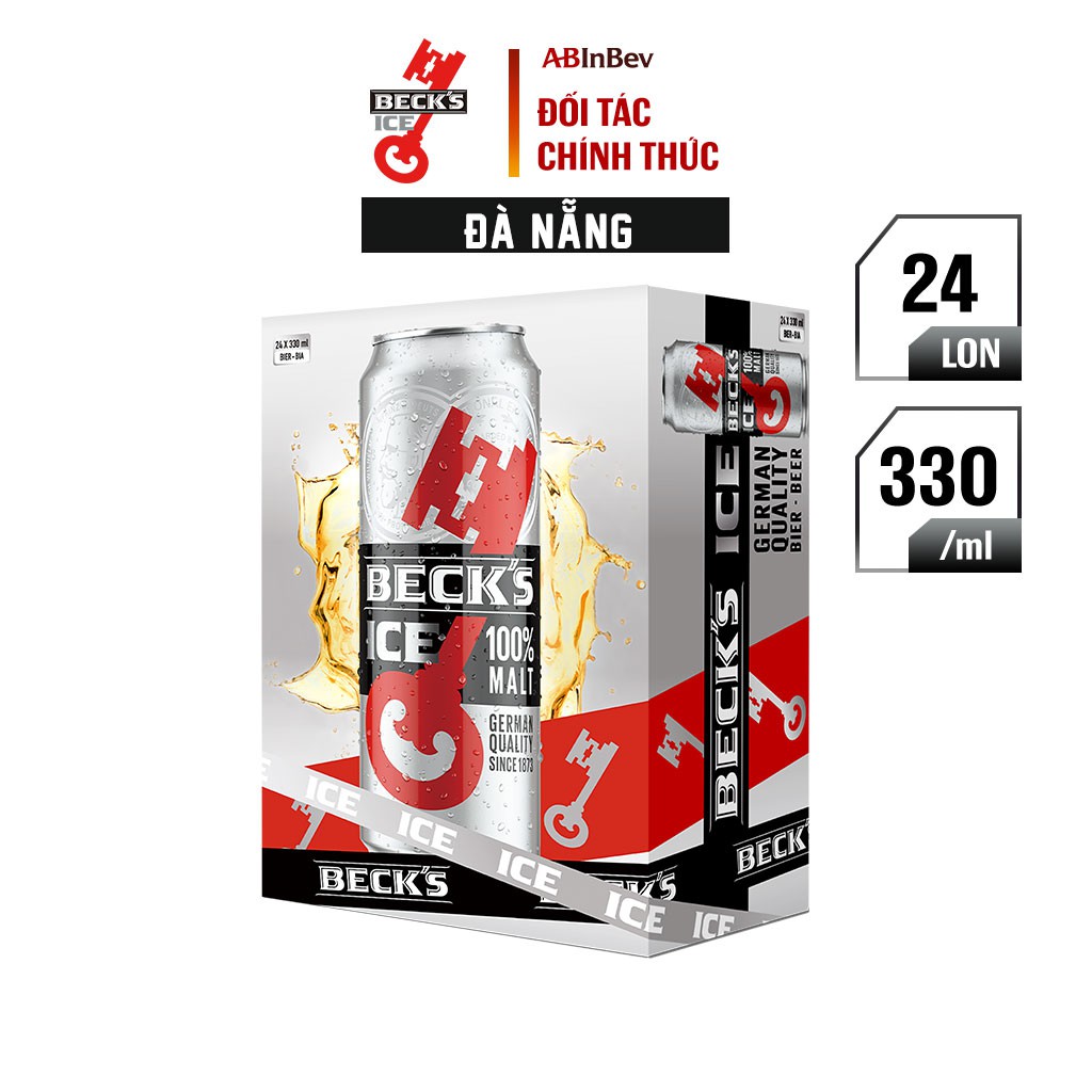 Đà Nẵng King Wines – Bia BECK'S ICE CAN 330ml – Thùng 24 lon