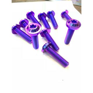 Ốc titanium gr5 8li30 gắn ty phuột satria, msx