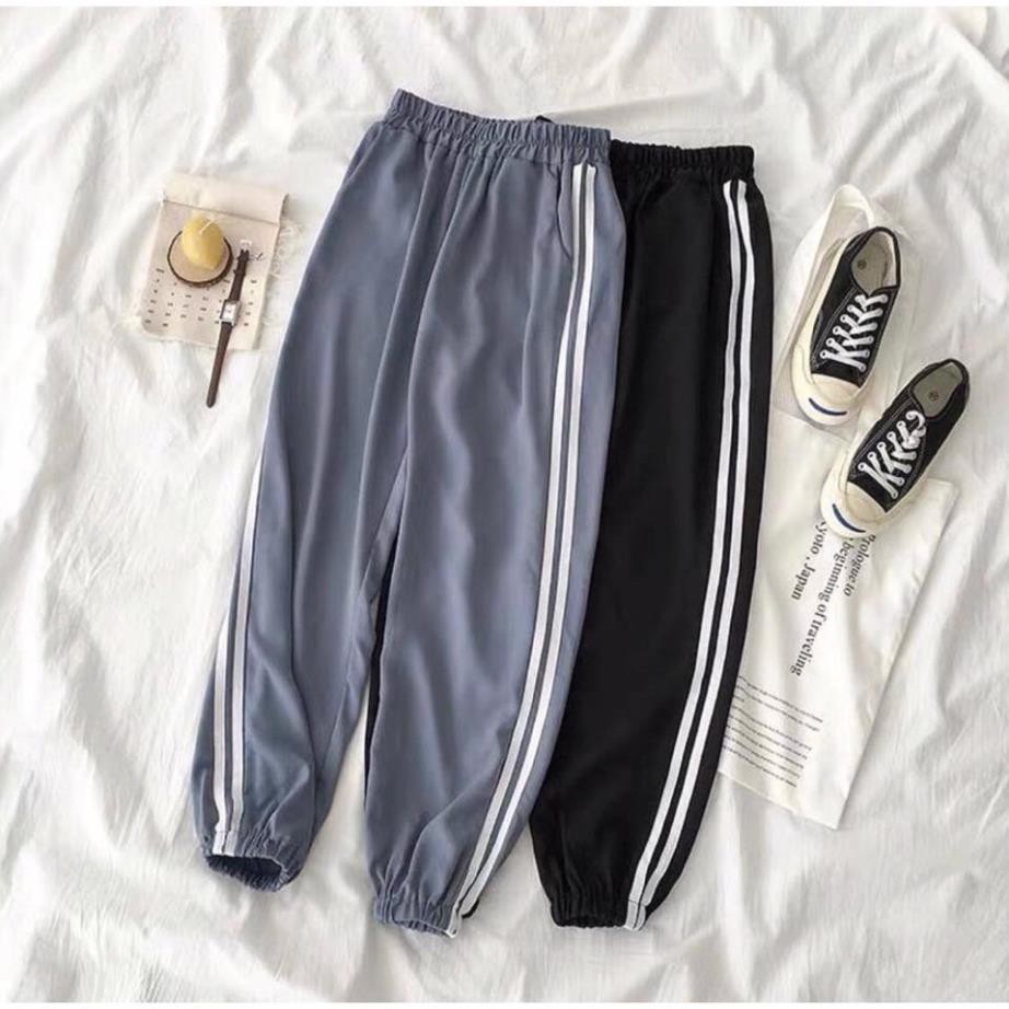 Set Jogger Line Phối Thun Unisex I Hate, Set quần thể thao sọc phối áo phông in hình dễ thương - S5 | BigBuy360 - bigbuy360.vn